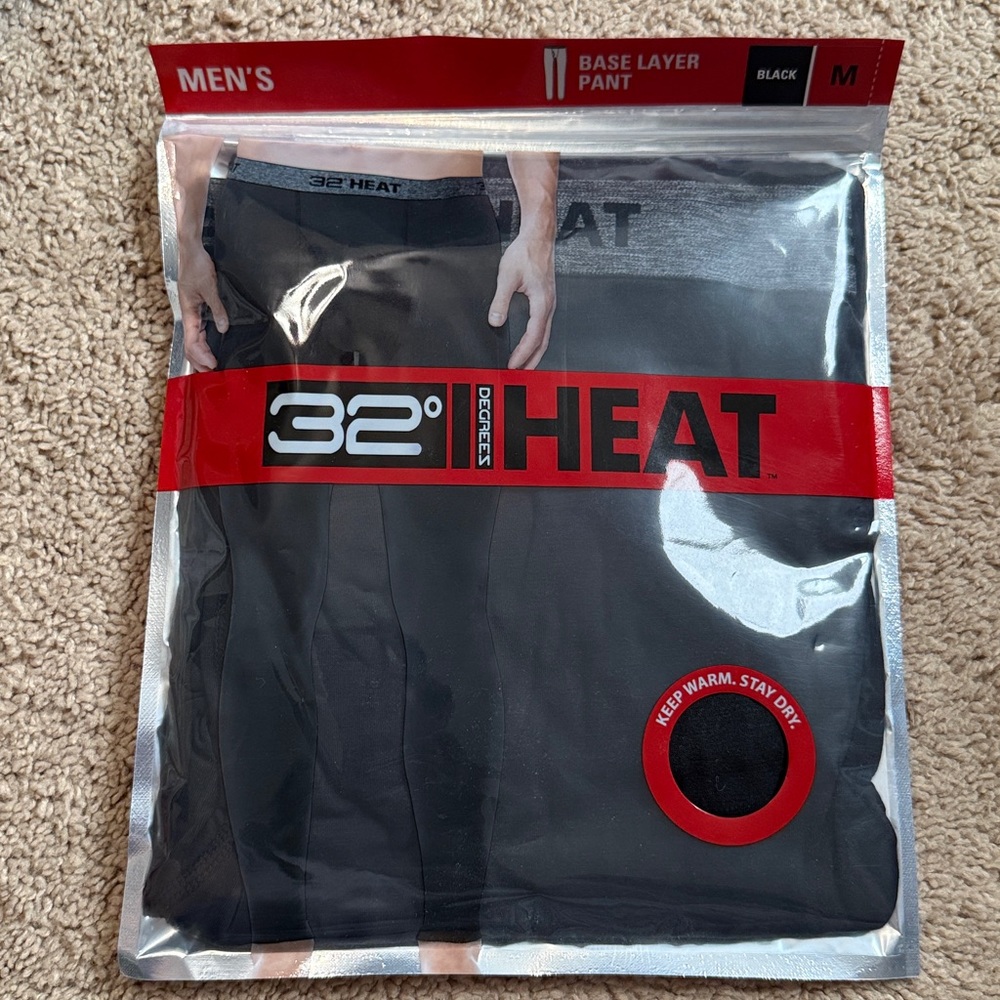 32 degrees heat Base Layer size M Pant men’s black
New